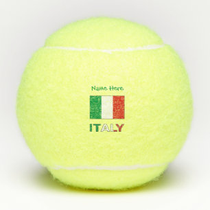Italian Flag Republic Day Pride Personalised Gift Tennis Balls