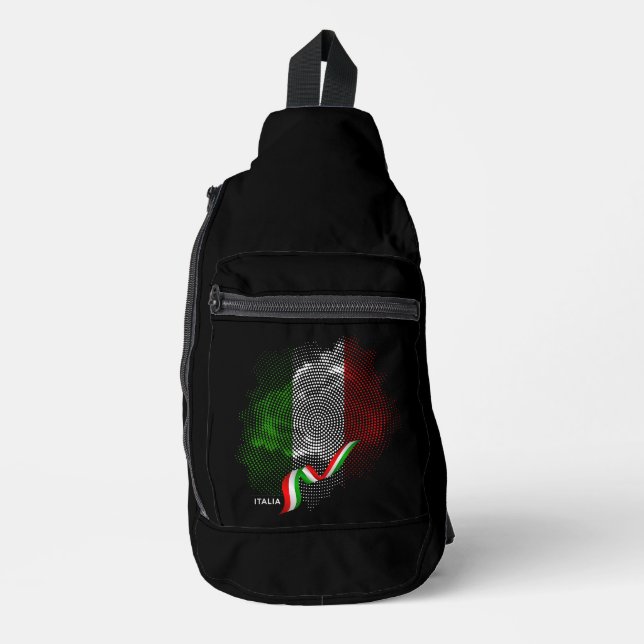 Italian flag sling bag (Front)