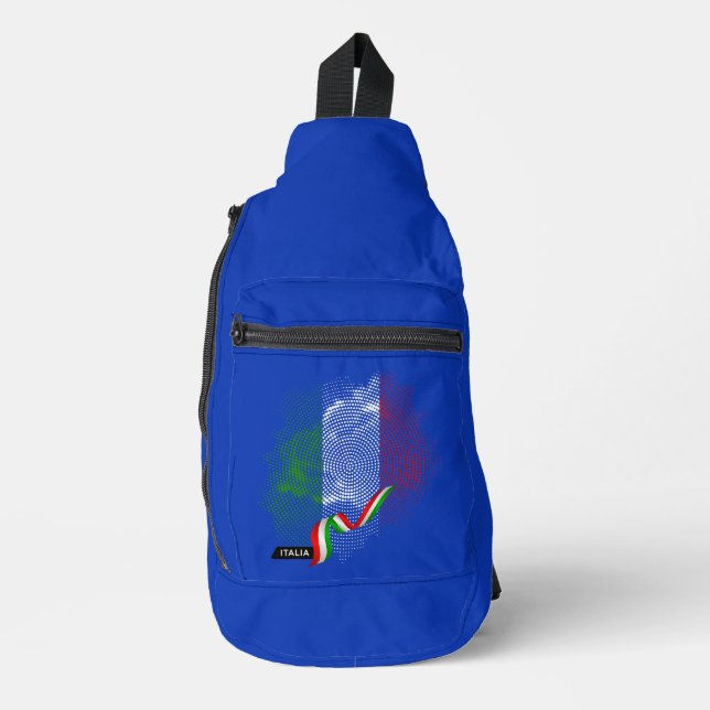 Italian flag sling bag (Front)