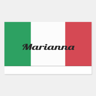 Italian Flag Sticker - Customizeable