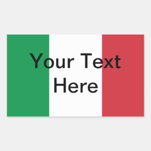 Italian Flag Sticker - Customizeable