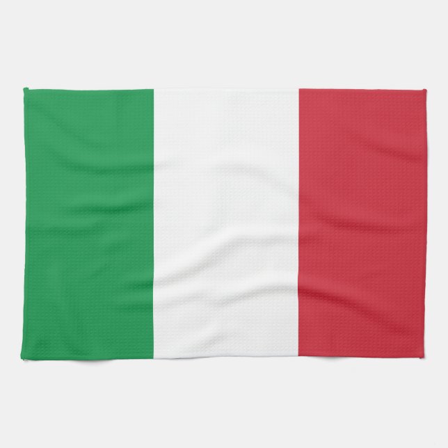 Italian Flag Tea Towel (Horizontal)
