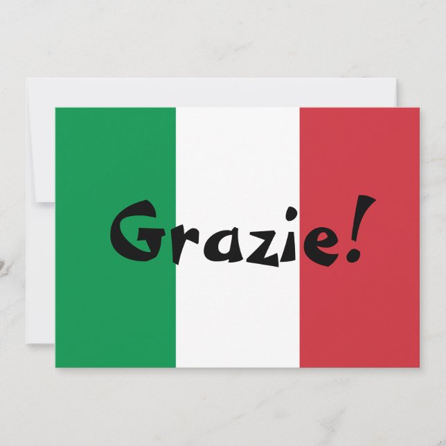 Italian Flag Thank You (Front)