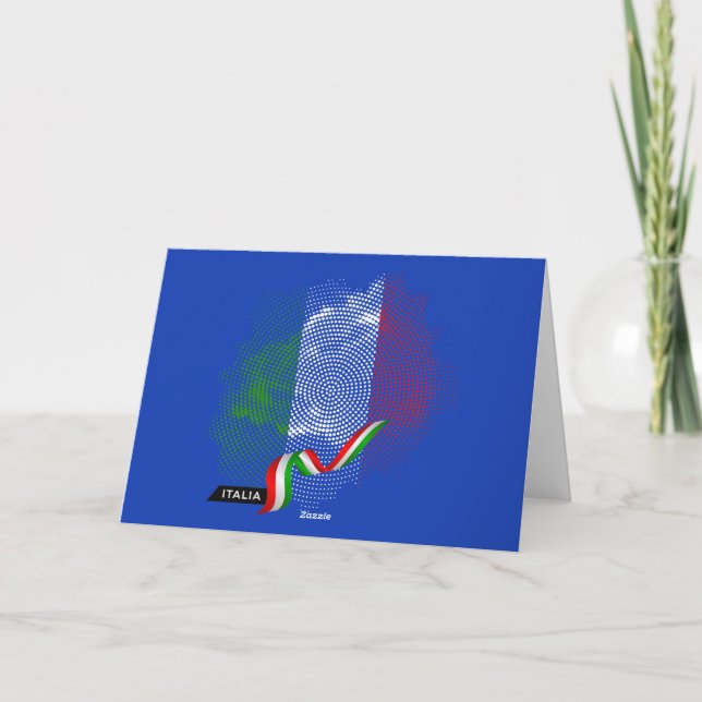Italian flag thank you card (Back)