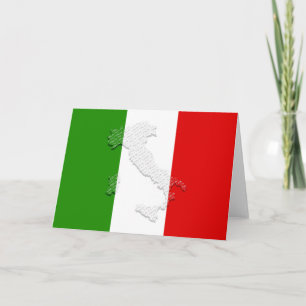 Italian flag thank you card