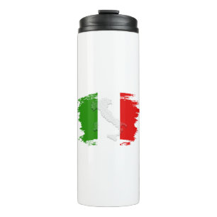 Italian flag thermal tumbler