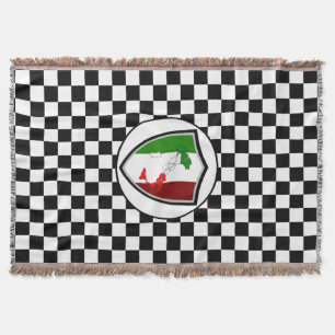 Italian flag throw blanket