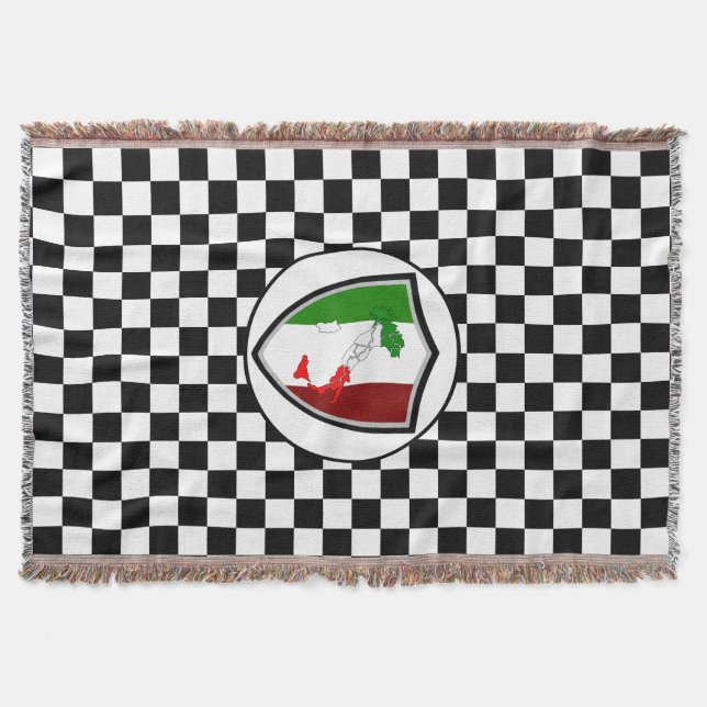 Italian flag throw blanket (Front)