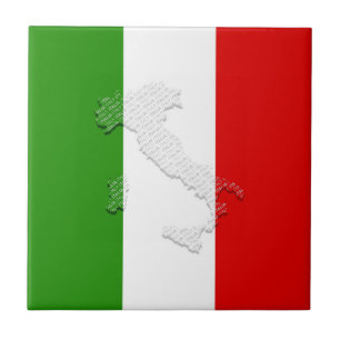 Italian flag tile