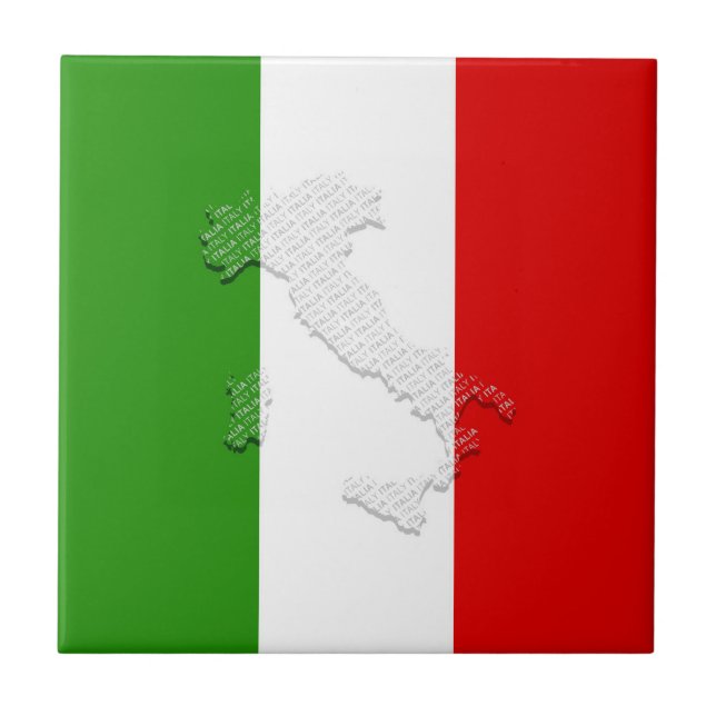 Italian flag tile (Front)