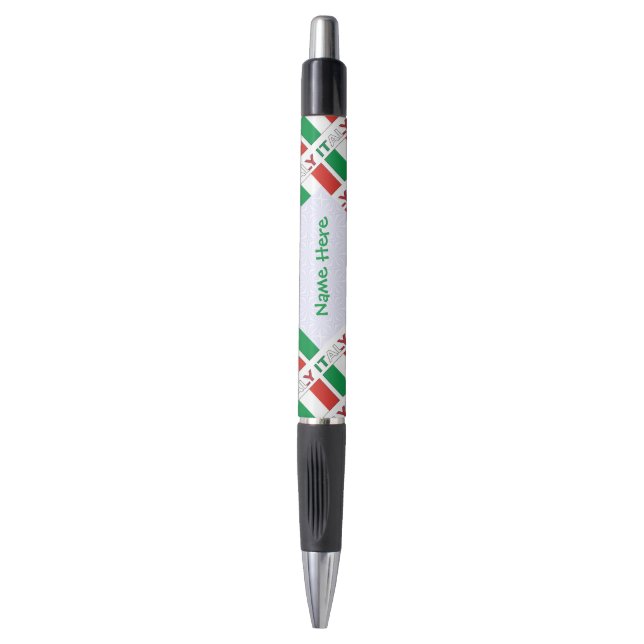 Italian Flag Tiled Personalised Heritage Design (Front Vertical)