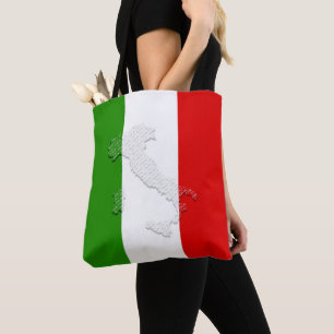 Italian flag tote bag