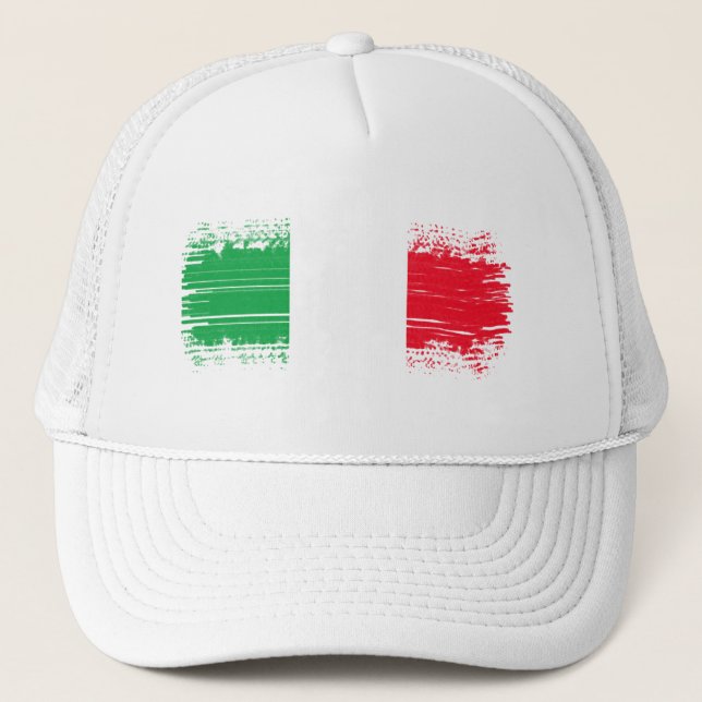 Italian flag trucker hat (Front)
