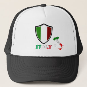 Italian flag trucker hat