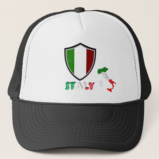 Italian flag trucker hat (Front)