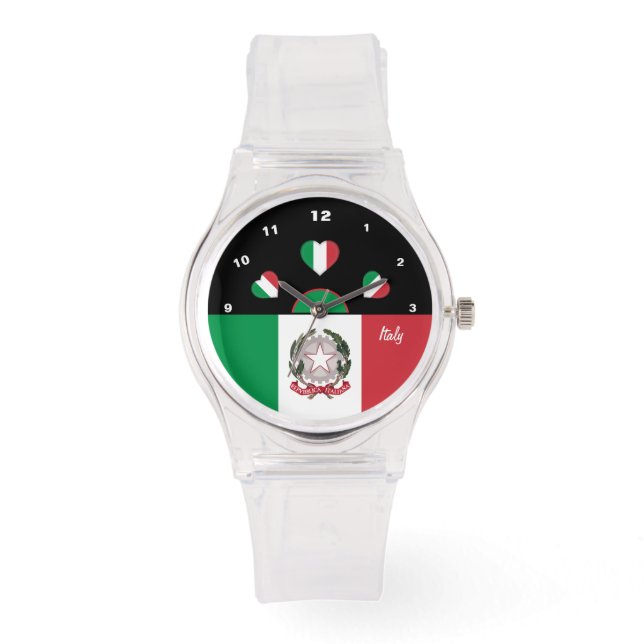 Italian Flag Watch, Italy fashion /sports Watch (Front)