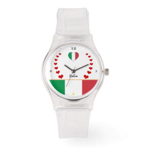 Italian Flag Watch & proud Fashion / Italy