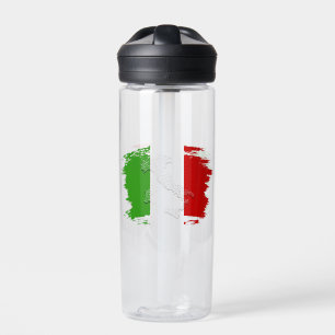 Italian flag water bottle