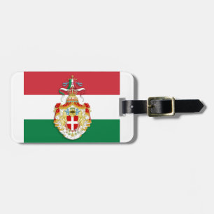 Italian Flag with insignia of the Kingdom of Italy Luggage Tag