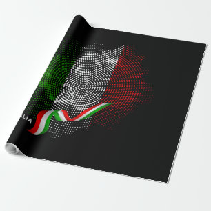 Italian flag wrapping paper
