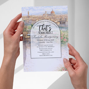 Italian Florence That’s Amore Bridal Shower Invitation
