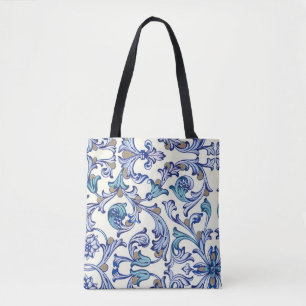 Italian Florentine Flourishes Pattern Tote Bag