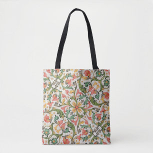 Italian Florentine Flourishes Pattern Tote Bag