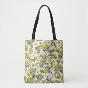 Italian Florentine Flourishes Pattern Tote Bag