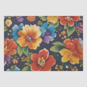 Italian Flower Print Decoupage / Tissue Paper