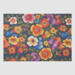 Italian Flower Print Decoupage / Tissue Paper
