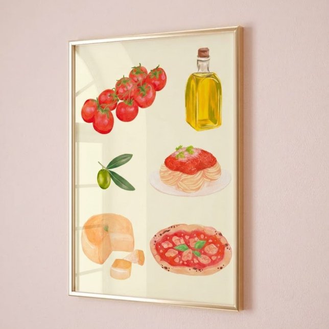 Italian Food Art Poster (Creator Uploaded)