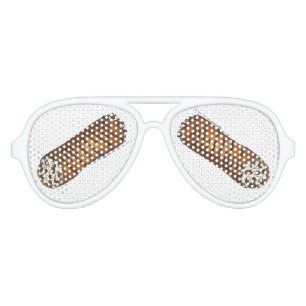 Italian Food Bakery Pastry Chocolate Chip Cannoli Aviator Sunglasses