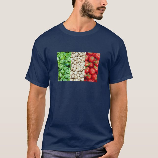 Italian Food Flag Tshirt (Front)