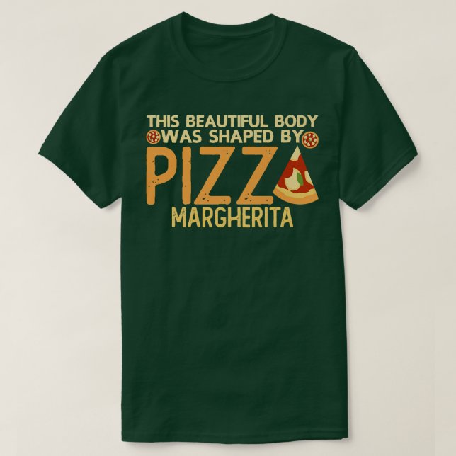 Italian Food Joke Pizzeria Neapolitan Margherita P T-Shirt (Design Front)