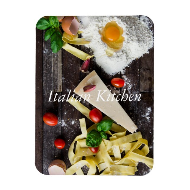Italian Food Personalise Text Magnet (Vertical)
