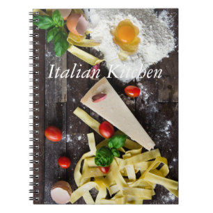 Italian Food Personalise Text Spiral Notebook