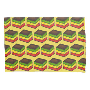 Italian Food Rainbow Tricolor Seven Layer Cookies Pillowcase
