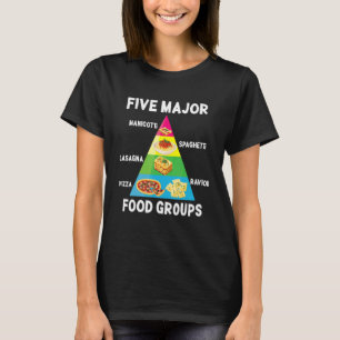 Italian Food  Spaghetti Pizza Ravioli Major Food G T-Shirt