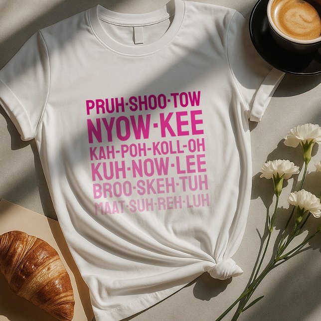 Italian Food Spelling Shirt | Funny Authentic Food (Creator Uploaded)