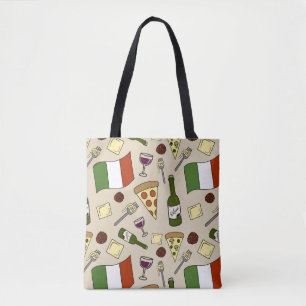 Italian Food Tote Bag