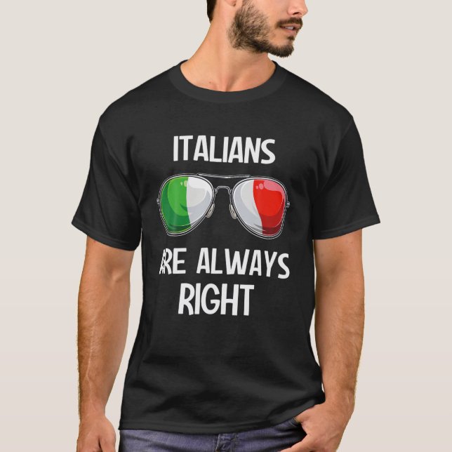 Italian Fun Italy Slang Italia Pun Italians Are Al T-Shirt (Front)