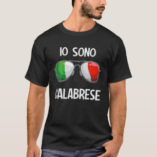 Italian Funny Italy Slang Italia Pun Io Sono Calab T-Shirt