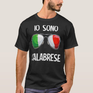 Italian Funny Italy Slang Italia Pun Io Sono Calab T-Shirt