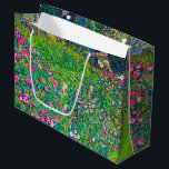 Italian Garden, Gustav Klimt Large Gift Bag<br><div class="desc">Gustav Klimt (July 14, 1862 – February 6, 1918) was an Austrian symbolist painter and one of the most prominent members of the Vienna Secession movement. Klimt is noted for his paintings, murals, sketches, and other objets d'art. In addition to his figurative works, which include allegories and portraits, he painted...</div>