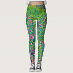 Italian Garden, Gustav Klimt Leggings<br><div class="desc">Gustav Klimt (July 14, 1862 – February 6, 1918) was an Austrian symbolist painter and one of the most prominent members of the Vienna Secession movement. Klimt is noted for his paintings, murals, sketches, and other objets d'art. In addition to his figurative works, which include allegories and portraits, he painted...</div>