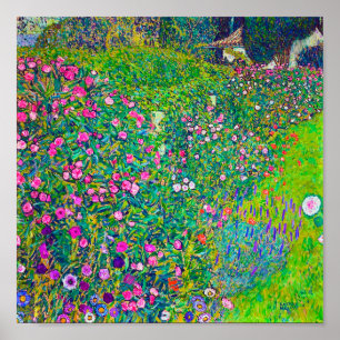 Italian Garden, Gustav Klimt Poster