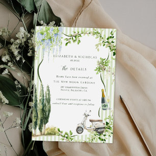 Italian Garden   Wedding Guest Details Enclosure Card