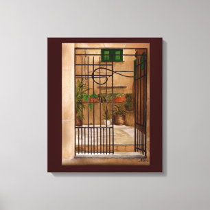 Italian Gate Canvas Print