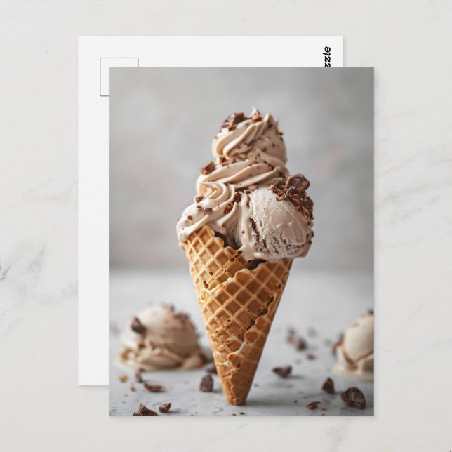 Italian gelato, Postcrossing Postcard (Front/Back)