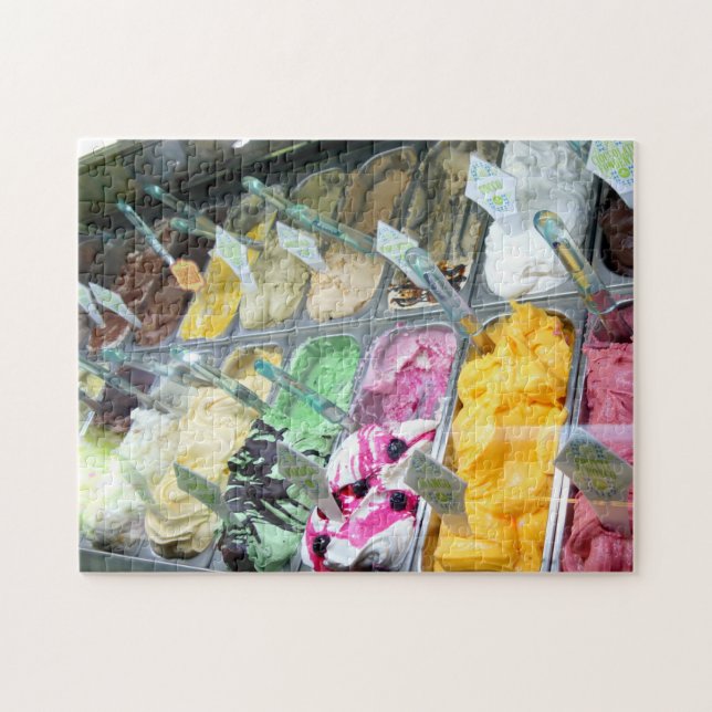 Italian Gelato - Yummy Ice Cream from Italy Jigsaw Puzzle (Horizontal)
